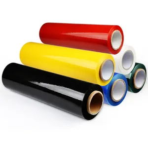 cost effective lldpe moving wrapping plastic roll biodegradable shrinking 17 mic mini stretching film