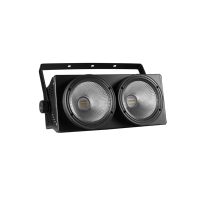 Luces LED Móviles para Audiencia de 200W, Luces de Escenario 2x100W RGBWAUV 6en1, Efecto Estroboscópico y de Haz para DJ, Discoteca, Control DMX512, Luz Blanca Cálida