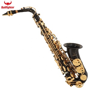 Noir Or Laque Laiton Alto <span class=keywords><strong>Instrument</strong></span> Torero S-20 Professionnel Mib Alto Sax <span class=keywords><strong>Instrument</strong></span> à vent <span class=keywords><strong>Saxo</strong></span> roseau saxophone étui - Product Image 2