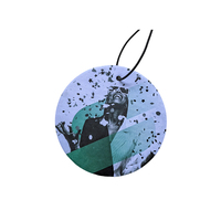 Diffuseur d'air suspendu en papier pour voiture et maison, parfum pomme verte, désodorisant, design amusant en forme d'arbre, sans électricité