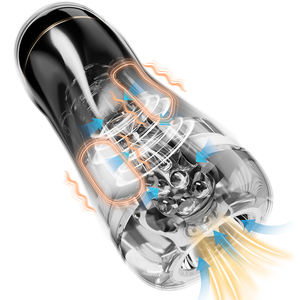 Vente chaude adulte automatique Silicone poupée exercice Machine aspiration Vibration ciel étoilé avion tasse Premium masturbateurs - Product Image 2