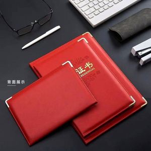 Custom High Quality PU Leather <b>Folder</b> Style Multi-Color Diploma Cover <b>Certificate</b> Holder Custom Logo Option Black Eco-Friendly - Product Image 3