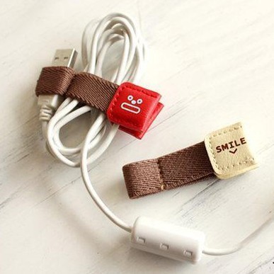 Cable Organizer Under Desk Cable Korea Ins Style Organizer Adorable Leather Cable Winder Cable Organizer Desktop