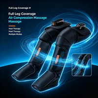 Vente en gros usine : Appareil de massage des genoux et des jambes rechargeable, Botte de compression d'air enveloppante pour le pied avec vibration thermique et masseur de mollets à air