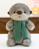 Peluche Ours Super Douce en Gros avec Écharpe, Cadeau d'Anniversaire, Coussin Poupée Unisexe, Rembourrage en Coton PP Lavé, Couette Vernie Anti-UV