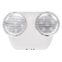 Nouveauté : Lampe de Secours LED en Plastique à Double Faisceau 6W 500LM avec Batterie de 3 Heures et Utilisation Intérieure