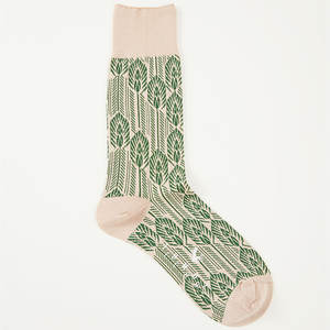 Calcetines de moda fresca verde hierba de primavera, calcetines casuales con patrón de hojas, calcetines transpirables de moda para mujer con <span class=keywords><strong>caja</strong></span> de embalaje - Product Image 2