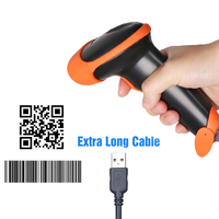 Escáner de Código de Barras con Cable MJ2818 2D con CMOS, Escaneo Rápido y Alta Precisión de Lectura para Sistemas Win7, 8 y 10