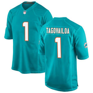 Chemises de football américain personnalisées logos brodés uniformes de sport pour jeunes vêtements de sport courts pour l'été pour hommes pour Miami Jersey - Product Image 2