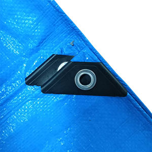 Cubierta de camilla plegable de lona de paleta de bautismo impermeable azul blanco estilo liso tejido industrialmente con tipo de punto de urdimbre - Product Image 2