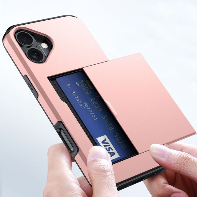 Customizable TPU PC Card Holder Waterproof Phone Cases for iPhone 17 16 Pro Max 15 14 13 12 11 7 8 Mobile Phone Case