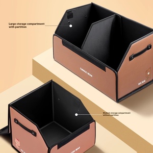 Hộp lưu trữ cốp xe ô tô hộp Tổ Chức phía sau xe có thể gập lại dung tích lớn hộp lưu trữ hoạt hình dễ thương - Product Image 2