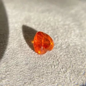 2024 KIBO Gemstone 2.12CT natural untreated Garnet Red Orange Fanta Heart shape Loose Stone