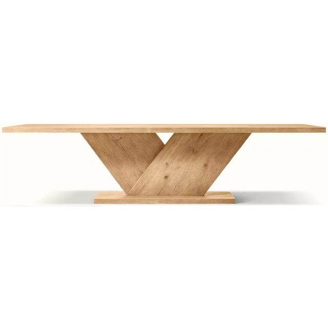 Corvo Rectangular Dining Table Modern/Minimalist Style Solid Wood Rectangular Dining Table