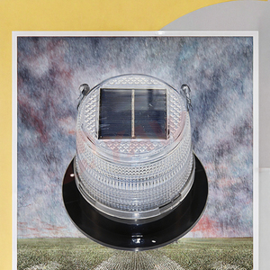 Luz de advertencia de tráfico estroboscópica de baliza de 4 LED de alta visibilidad, luz intermitente de proximidad con energía Solar impermeable, puerta de entrada de vehículo de plástico - Product Image 3