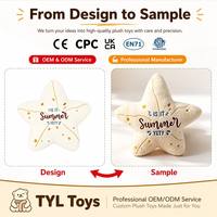 Peluche Mascotte Étoile Personnalisée Thème Estival Coussinnette Charme Vente en Gros Cadeau Promotionnel Prix Usine