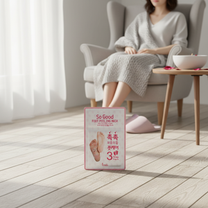 PRRETI Korean Baby Foot Heel Patch Exfoliating Peeling Dead Skin Socks Pack 3-<b>Step</b> Program 20g Made in Korea - Product Image 3