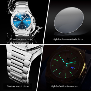 <span class=keywords><strong>Montre</strong></span> pour homme OLEVS 3613 OEM, logo original de luxe, étanche, lumineuse, calendrier, classique, en acier inoxydable, quartz - Product Image 5