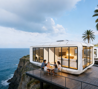 Cabane préfabriquée Apple avec système de maison intelligente, maisonnette modulaire pour villa d'hébergement, vente en gros d'usine