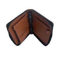 Gemstone bostanten dompet kulit, dompet kulit pemegang d kredit 2023PU