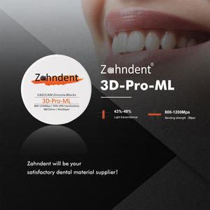 Zahndent materiale ad alta resistenza 1200MPa laboratorio dentale cad cam 3d pro multistrato blocco zirconia dentale prezzo - Product Image 6