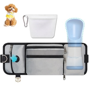 2025 Nueva Bolsa personalizada para perros con bolsillo para teléfono riñonera impermeable con soporte para botella de agua correa para perro con bolsa para caca - Product Image 1