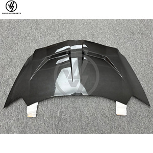New Design 1016 Style Dry Full Carbon Fiber <b>Bonnet</b>/Hood Lambo Aventador LP700 2011-2015 Black Glossy Twill Weave - Product Image 5