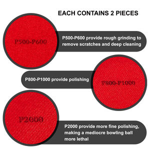 Lot de 6 + 1 kits de nettoyage de boules de bowling jetables avec essuie-mains à séchage rapide et tampon de polissage rond - Product Image 3