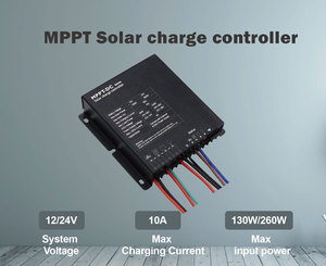 Bộ điều khiển đèn đường năng lượng mặt trời MPPT 12V 24V 10A, màn hình <span class=keywords><strong>LCD</strong></span> điều khiển từ xa, loại hệ thống sạc năng lượng mặt trời - Product Image 2