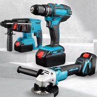 Ensemble de perceuse sans fil 3-en-1 de haute qualité avec mallette rigide, garantie de 3 ans, outil durable, vente en gros d'usine, support OEM