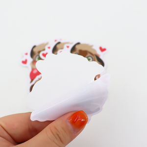 Autocollant en vinyle découpé à l'emporte-pièce, imperméable, motifs animaux de dessin animé mignons, formes personnalisées, finition brillante/mate, cadre <span class=keywords><strong>photo</strong></span> décoratif, logo artisanal - Product Image 3