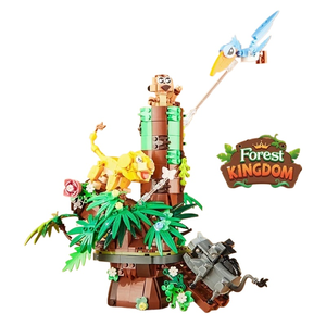 DK6028 Modello di Animali della Foresta in Blocchi da Costruzione, Creatura Selvatica in Miniatura, Collezione da Scrivania - Product Image 1