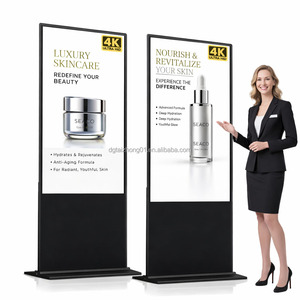 Nuevo Panel Publicitario Portátil de 65 Pulgadas con Pantalla Táctil Infrarroja y Ruedas para Exhibición de Medios, Gran Venta 2026 - Product Image 1