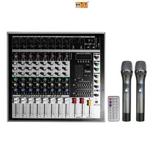 PM8-UHF professioneller Audio-Mixer Ton-Mixkonsole Power-Monitor Verstärker-Mixer mit Handmikrofon