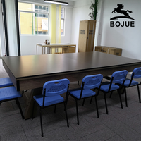 Table de Billard Commerciale BOJUE 9ft 8ft 7ft, Table de Pool Américaine Black Eight, Snooker de Conférence, Incluant Queue et Ardoise, Jeu Trois en Un
