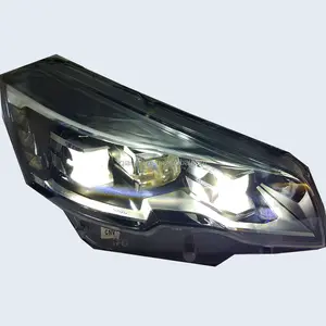 Hot selling car LED headlights For 2015 Peugeot 508 LED headlights High definition projector combination light Original