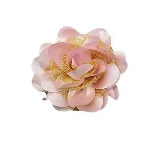 แฮนด์เมดผ้าชีฟองดอกไม้ 10 ซม.ดอกไม้ 3d ผ้าดอกไม้ของเล่น DIY Headwear สําหรับหมวกคลิปผม