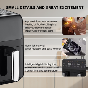 Профессиональные электрические фритюрницы, электрическая умная воздушная фритюрница, 8 литров, двойная корзина - Product Image 3