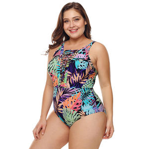 원피스 비키니 도매 빅사이즈 여성 수영복 플러스 사이즈 수영복 보수적인 수영복 - Product Image 6