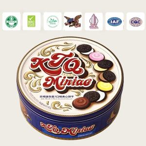 Biscuit Factory Nouveau produit 7 saveurs mélangées 803g Boîte de conserve classique Emballé individuellement <span class=keywords><strong>Mini</strong></span> biscuits sandwich au <span class=keywords><strong>chocolat</strong></span> - Product Image 5