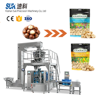 Machine d'emballage rotative entièrement automatique pour sachets préformés, idéale pour l'emballage de produits alimentaires, grains de café, noix, snacks, chips et vêtements (type Doypack)