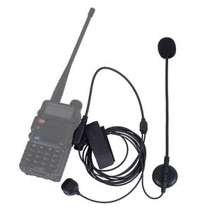 कान वॉकी टॉकी पर इयरफोनिक k प्लग इन दो तरह से रेडियो हेडसेट माइक और उंगली के साथ रेडियो हेडसेट (धातु और प्लास्टिक 36 मिमी स्पीकर 20-16 खज) - Product Image 2