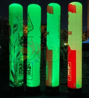 Publicité Lumières Stand Colonne Conception Personnalisée Led Tube Gonflable air Danseur Personnalisé Air Tube pour Publicité Équipement