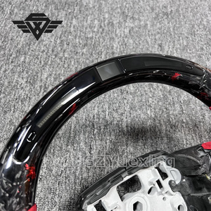 Pour volant en carbone forgé Land Rover pour Range Rover Range Rover Velar <span class=keywords><strong>rouge</strong></span> Alcantara LED volant en carbone forgé - Product Image 4