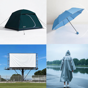 <span class=keywords><strong>Tissu</strong></span> Oxford 100% polyester crypté 210D enduit d'argent imperméable anti-UV50+ pour tentes et housses de voiture - Product Image 6