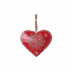 โลหะตกแต่งแขวนหัวใจเครื่องประดับของขวัญคริสต์มาสสำหรับครอบครัวหรือเพื่อน - Product Image 1