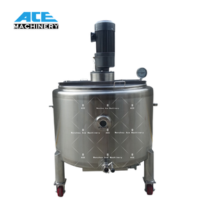 Cuve de mélange 300L pour liquides cosmétiques et toniques à la marguerite, avec chauffage électrique et homogénéisateur-mélangeur pour lavage chimique - Product Image 4