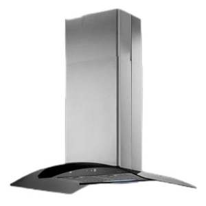 Extractor de aire de chimenea de cocina para restaurantes de bajo precio de alta calidad, campana extractora de isla, deflector eléctrico, táctil de acero inoxidable para Hotel - Product Image 1