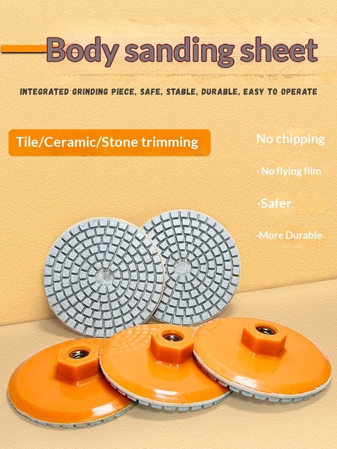 Midstar Tile Edge Trimming Chamfering Dry Grinding Slate Marble Granite Polishing Angle Grinder Multi-Functional Polishing Pads
