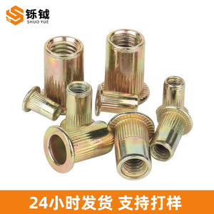 Écrou à sertir Shuoyue M6 métrique, couleur zinc, anti-desserrage, pour l'industrie de la construction - Product Image 3